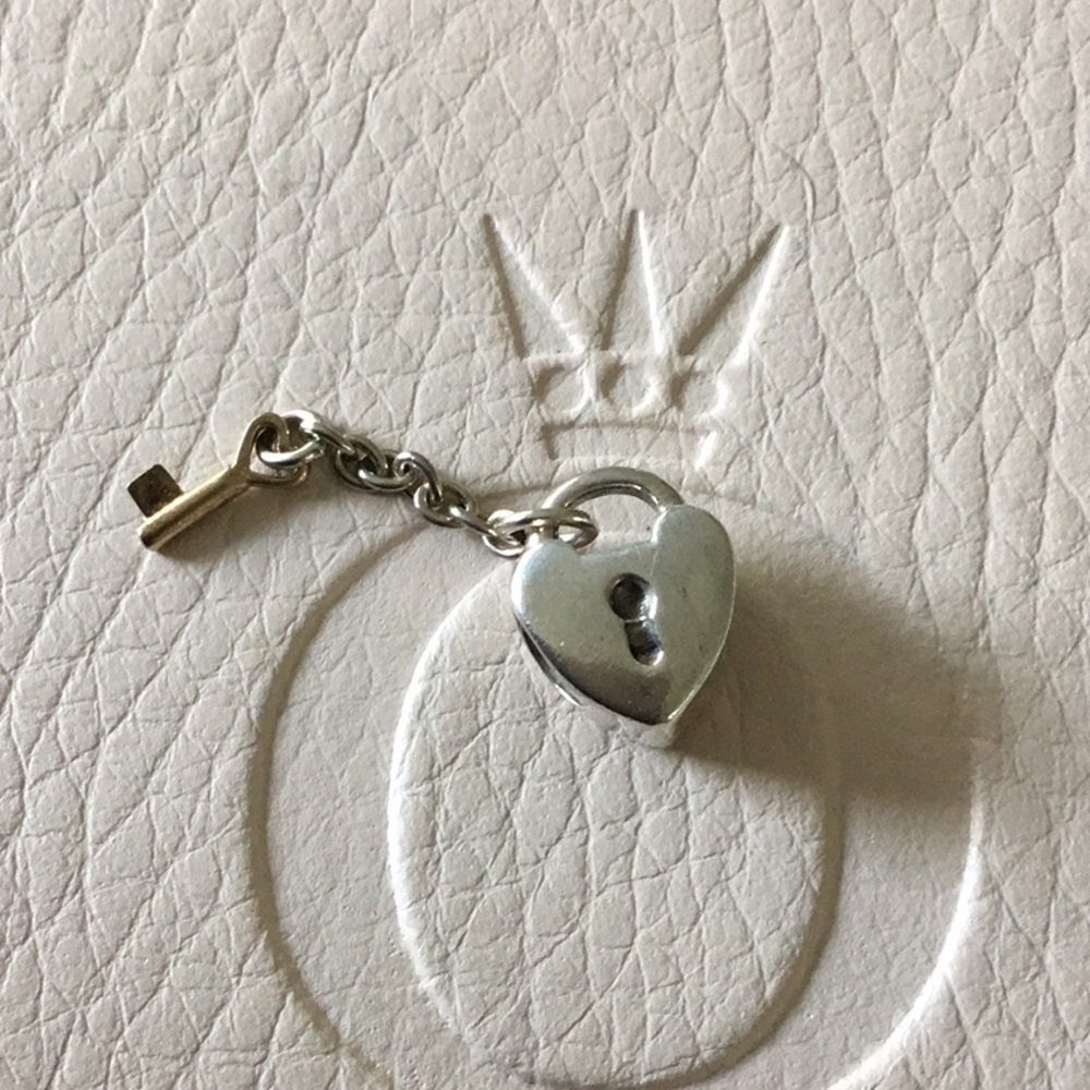 PANDORA Retired heart lock and key charm